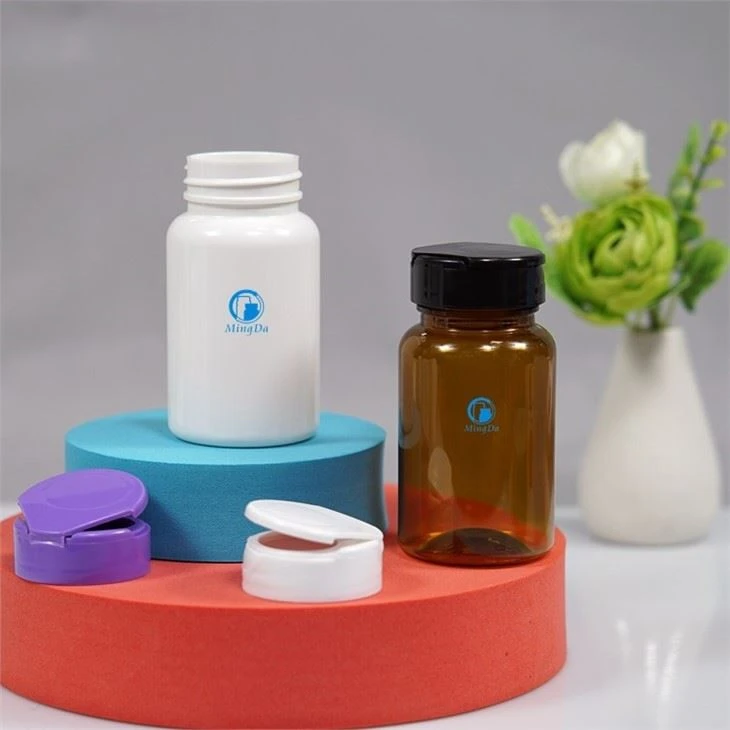 Pink 38mm PP Flip Top Lid for Powder Products Wide Mouth 38mm Flip Cap for Health Products