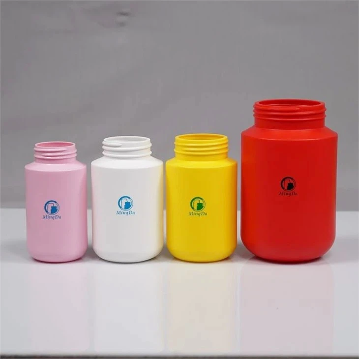 Brand HDPE Cylindrical Bottle