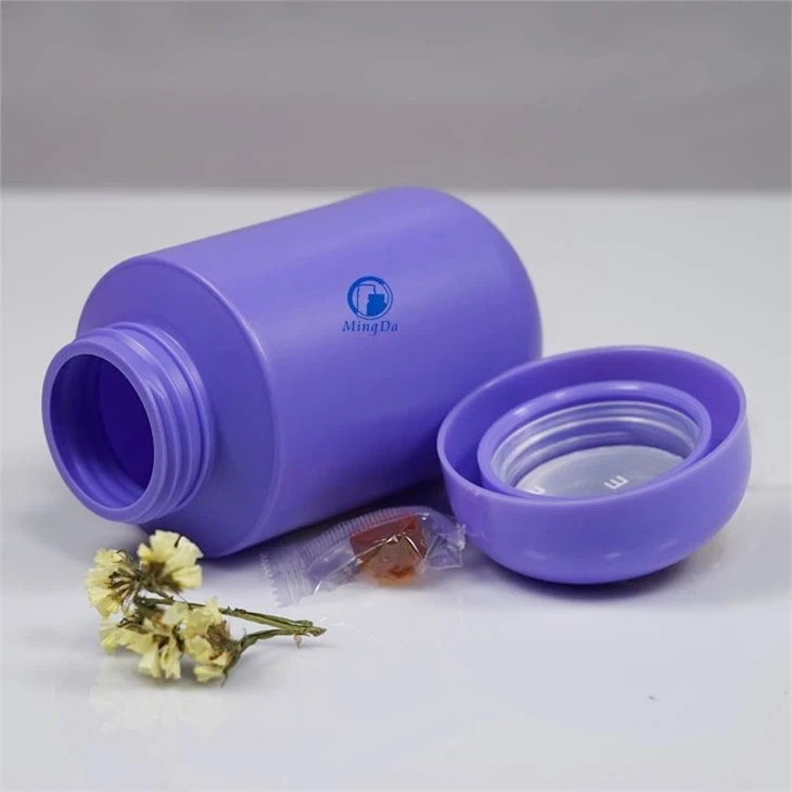 Brand HDPE Cylindrical Bottle