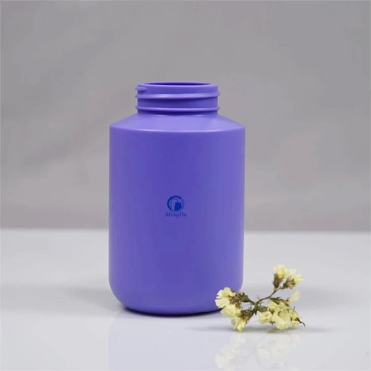 Brand HDPE Cylindrical Bottle