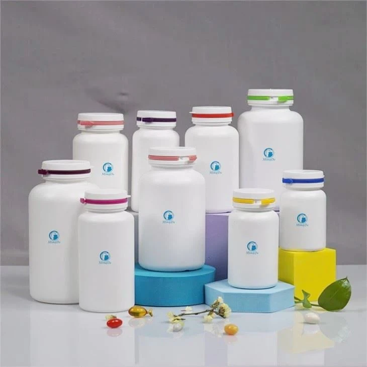 Tearing HDPE Round Bottle