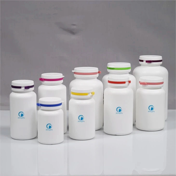 Tearing HDPE Round Bottle