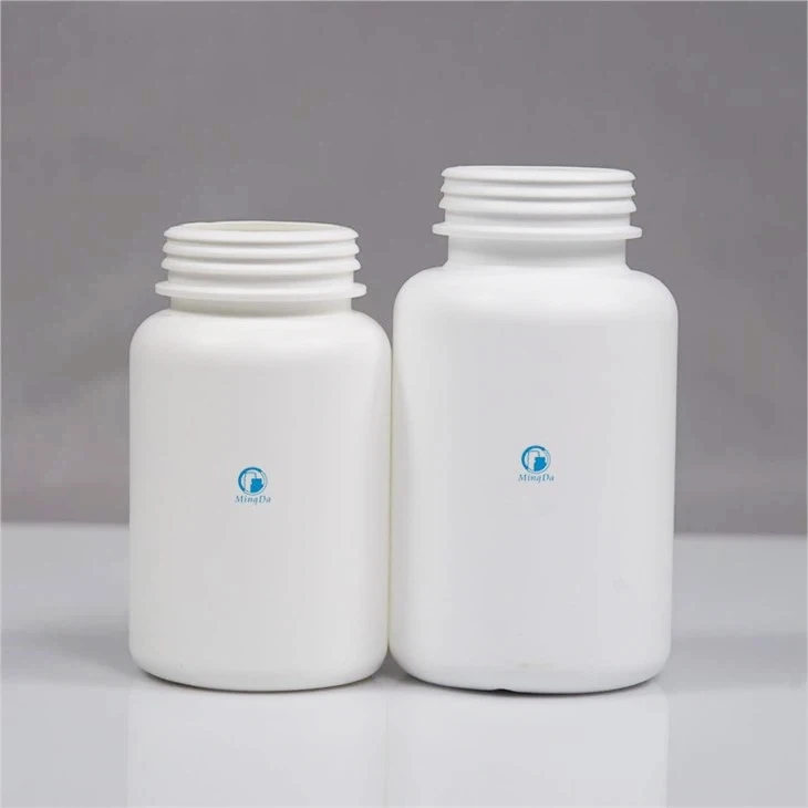 Tearing HDPE Round Bottle