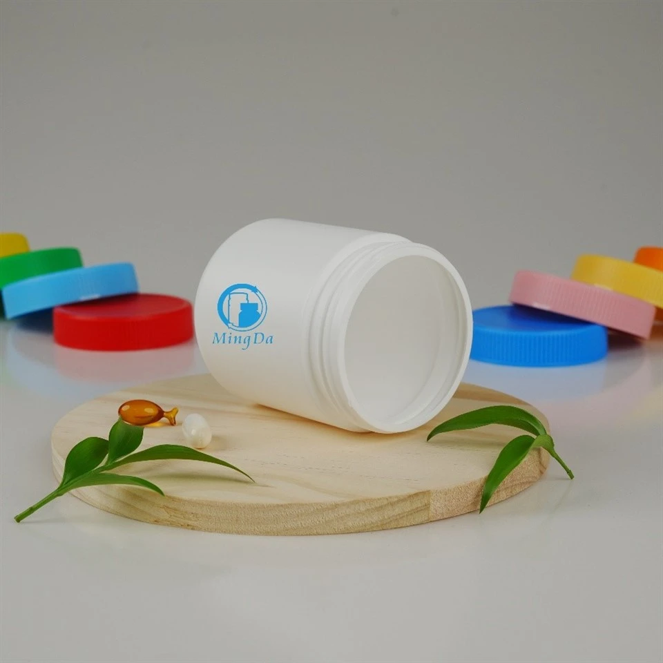 large neck HDPE plastic bottle for capsules and tablets